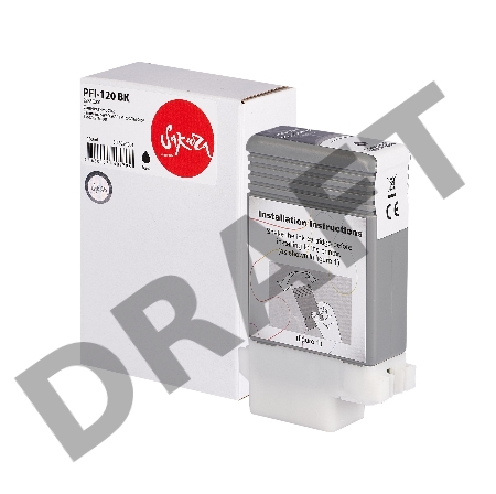 Струйный картридж Sakura 2885C001 ( PFI-120 BK) для Canon, черный, 130 мл.