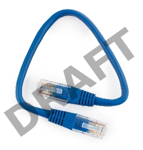 Патч-корд UTP Cablexpert кат.5e 0.25м, литой, многожильный (синий)