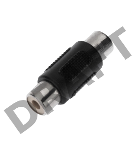 Переходник 1 гнездо RCA - 1 гнездо RCA, монокль  REXANT