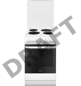 Плита Электрическая Hansa FCEW54109 белый эмаль (металлическая крышка)