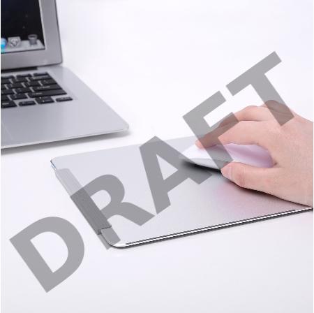 Коврик для мыши Deli NuSign NS816 серебристый