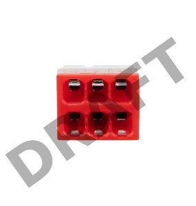 Экспресс-клемма REXANT СМК 2273-206, 6-проводная 0.5-2.5 мм², прозрачная, блистер (5 шт./уп.)