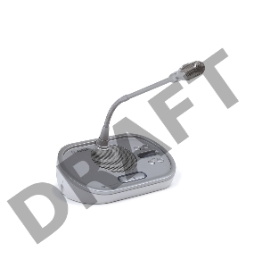 Пульт [F01U008366] BOSCH DCN-DISCS-L : с селектором каналов перевода (без рамки, без микрофона), кабель 2 м., светлый корпус