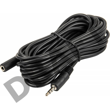 Кабель аудио Ningbo JAAC003-5 Jack 3.5 (m)/Jack 3.5 (f) 5м. черный      