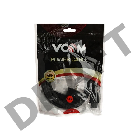 Кабель питания VCOM для ноутбуков 1.8М 3G*0.5mm 220V (CE022-CU) VDE стандарт