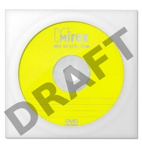 Диск DVD-R Mirex 4.7 Gb, 16x, Бум.конверт (1), (1/150/600)