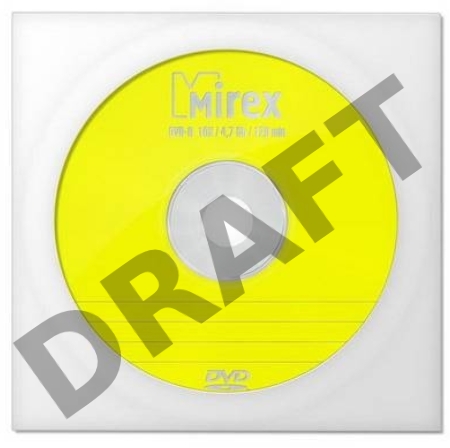 Диск DVD-R Mirex 4.7 Gb, 16x, Бум.конверт (1), (1/150/600)