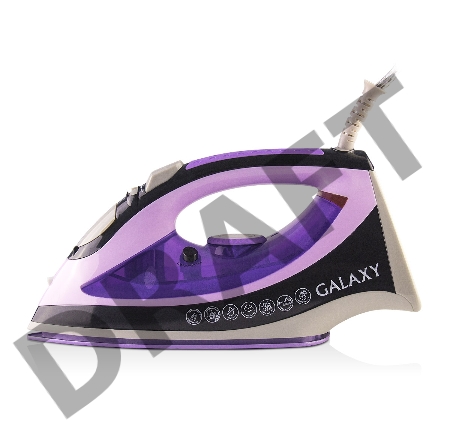 Утюг GALAXY GL 6110(Мощность 2200 Вт. Керамич. покрытие подошвы. Силикон. уплотнитель крышки резервуара. Ф-ция «Cамоочистка», «Антикапля», «Антинакипь». Индикатор уровня воды, нагрева. Вертикал. отпаривание/паровой удар/ф-ция увлажнения. Защита от перегре