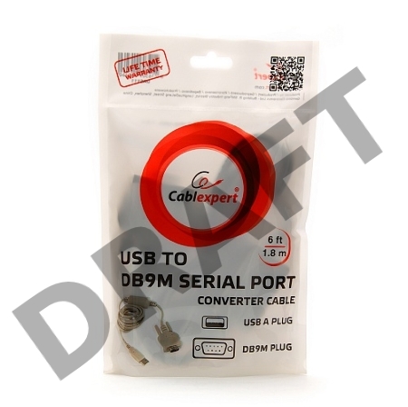 Переходник Gembird  Переходник с USB на Com  1.8m  UAS111