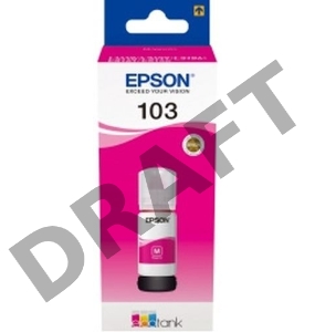 Картридж струйный Epson 103M C13T00S34A пурпурный (65мл) для Epson L3100/3110/3150