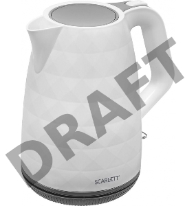 Чайник электрический Scarlett SC-EK18P49 1.7л. 2200Вт белый/серый (корпус: пластик)