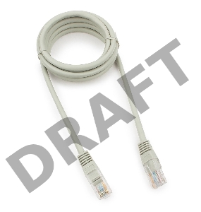 Патч-корд медный UTP Cablexpert PP10-1.5M кат.5e, 1.5м, литой, многожильный (серый)