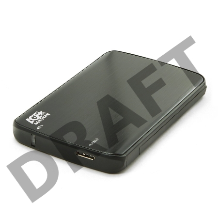 Внешний корпус для HDD/SSD AgeStar 3UB2A12 SATA пластик/алюминий черный 2.5