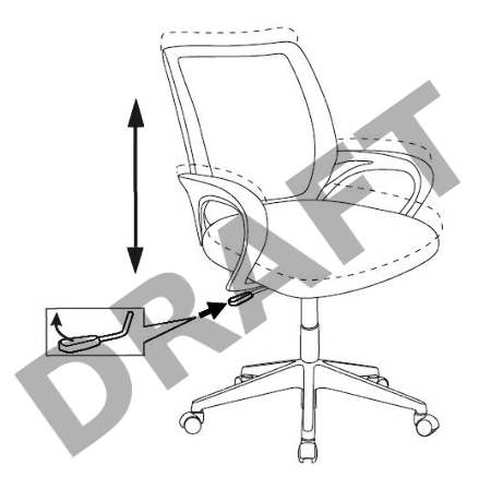 Кресло детское Бюрократ BUROKIDS 1 голубой овечки крестовина пластик