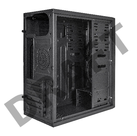 Корпус Miditower ExeGate XP-340U-XP600 (ATX, XP600 с вент. 12см, 1*USB+2*USB3.0, аудио)