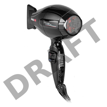 Фен Babyliss Pro MURANO Ionic compact 2000Вт черный