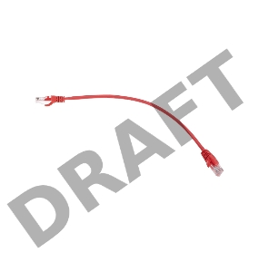 Патч-корд U/UTP, CAT 5e, RJ45-RJ45, 26AWG, ZH нг(А)-HF, красный, 0,3м  REXANT
