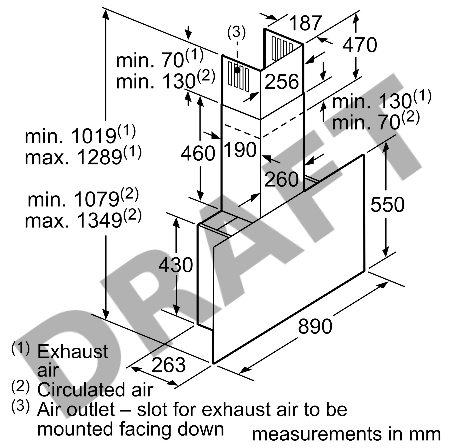 Вытяжка для настенного монтажа Bosch Серия 8 DWF97RV60B, ширина 90 см, черный