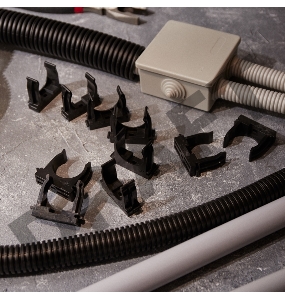 Крепеж-клипса для монтажного пистолета Ø 32 мм, черная (50 шт/уп) REXANT