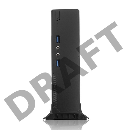 Корпус с блоком питания 120 Ватт/ Foxline FL-L01-AD120-D65 mITX case (1L),w/2xUSB3.0, VESA, CPU cooler, w/120W pwr adapter, w/pwr cord