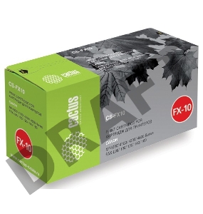 Тонер Картридж Cactus CS-FX10S черный для Canon MF4000/4100/4200/4600/ FAX-L95/100/120 (2000стр.)