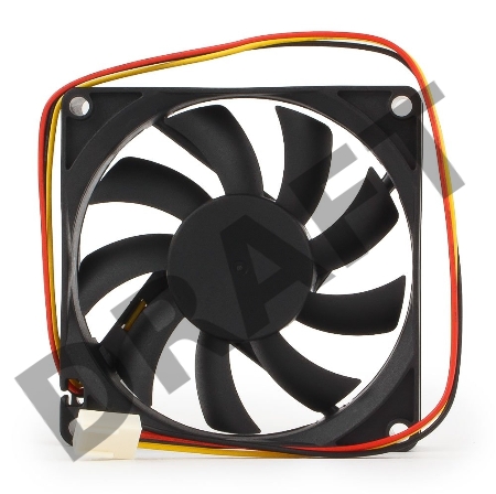 Вентилятор Gembird Вентилятор 80x80x15, подшипник, 3 pin, провод 30 см (D8015BM-3)