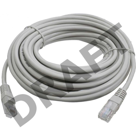 Патч-корд LANMASTER LSZH UTP кат.5e, 5.0 м, серый