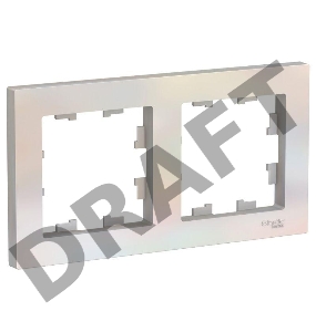 Рамка 2-м ATLAS DESIGN универс. жемчуг SchE ATN000402