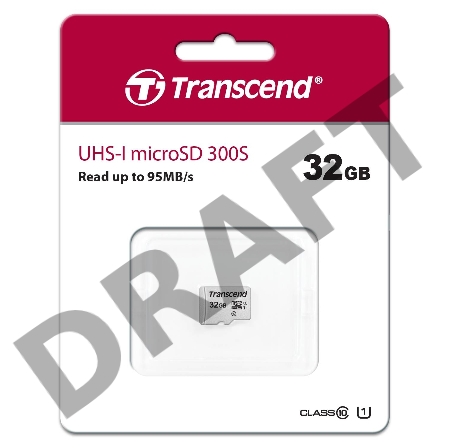 Флеш карта microSD 32GB Transcend microSDHC Class 10 UHS-1 U1, (без адаптера), TLC