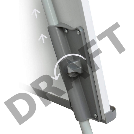 Флипчарт Cactus CS-FCT-M67x105 магнитно-маркерная меламиновая 67x105см на треноге