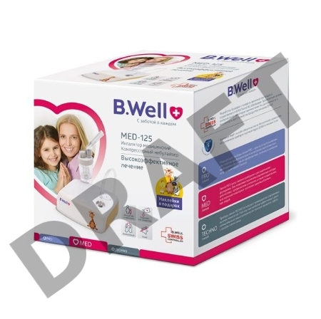 Ингалятор компрессорный B.Well MED-125 стационарный серый