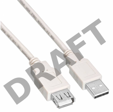 Кабель-удлинитель USB2.0 Buro USB2.0-AM-AF-0,75M USB A (m)/USB A (f) 0.75м