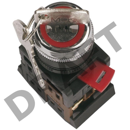 Переключатель AKS22 с ключ. 1-0. 1з+1р ИЭК BSW10-AKS-2-K02