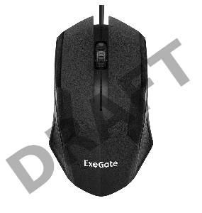 Мышь ExeGate EX279941RUS SH-9025 (USB, оптическая, 1000dpi, 3 кнопки и колесо прокрутки, длина кабеля 1,35м, черная, RTL)
