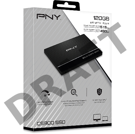 SSD накопитель PNY CS900 Series SATA-III 120Gb 2,5