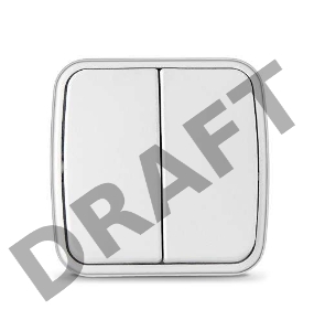 Выключатель 2-кл. ОП Электра 10А IP20 бел. Союз 0031