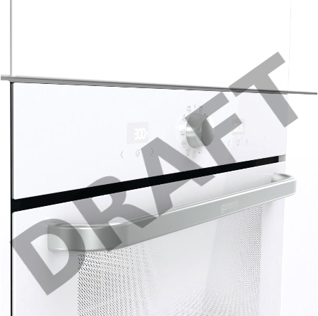 Электрическая духовка Gorenje BOS67371SYW 60 см, 77 л, Коллекция: Simplicity, Очистка паром AquaClean, 12 режимов, белый цвет