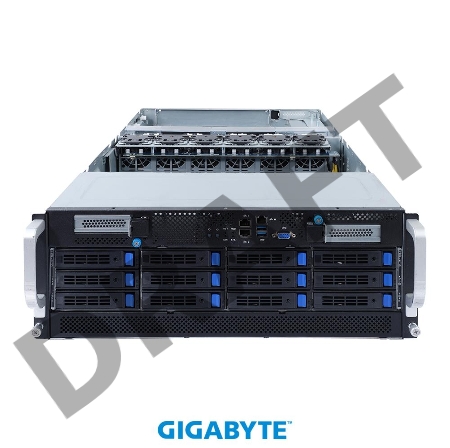 Серверная платформа 4U GPU 12BAY G492-H80 GIGABYTE