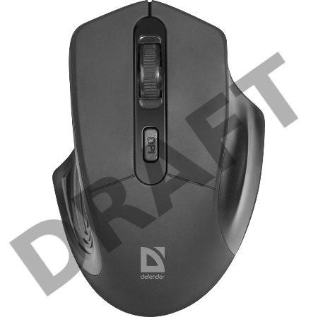 Беспроводная оптическая мышь Defender Datum MB-345 черный [52345] {Беспроводная оптическая мышь, 4 кнопки, 800-1600 dpi}
