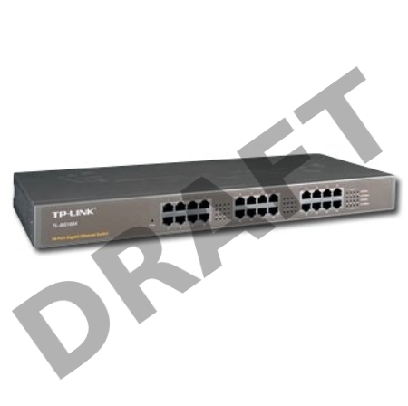 Сетевой коммутатор  TP-Link SMB  TL-SG1024 Коммутатор 24LAN 10/100/1000Mb/s Unmanagersd Gigabit Rackmount Switch