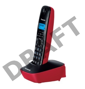 Телефон Panasonic KX-TG1611RUR (красный) {АОН, Caller ID,12 мелодий звонка,подсветка дисплея,поиск трубки}