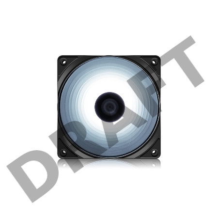 Вентилятор DEEPCOOL RF120W 120x120x25мм (96шт./кор, LED White подсветка, 1300об/мин) Retail