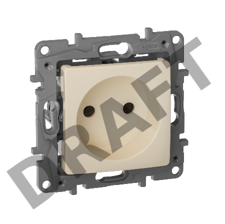 Розетка 2К винты, сл. кость ETIKA 