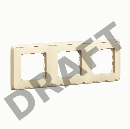 Рамка 3 поста, сл. кость Cariva 