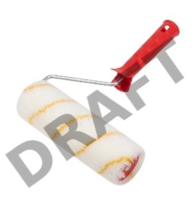 Валик полиамид белый с желтой полосой, ворс 11 мм, ширина ролика 180 мм, Ø 42 мм, бюгель 6 мм REXANT