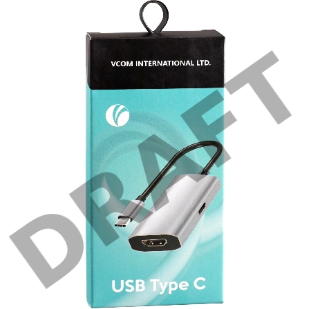 Адаптер VCOM CU452A USB 3.1 Type-Cm --> HDMI A(f) , 4K@60Hz, PD charging, Alum Shell, VCOM <CU452A>