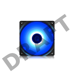 Вентилятор DEEPCOOL RF120B 120x120x25мм (96шт./кор, LED Blue подсветка, 1300об/мин) Retail