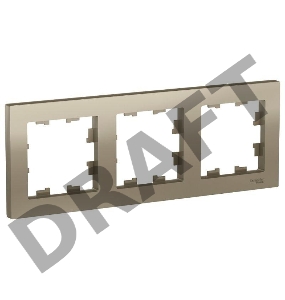 Рамка 3-м ATLAS DESIGN универс. шампань SchE ATN000503