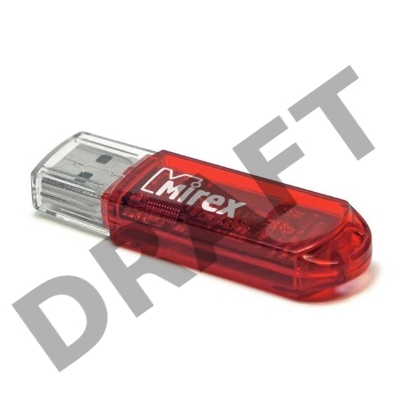 Флеш Диск 16GB Mirex Elf, USB 2.0, Красный