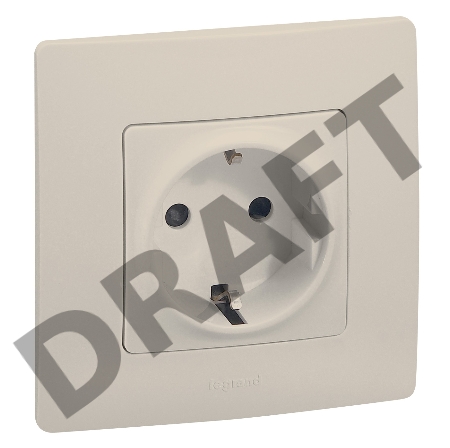 Розетка 2К+З винты, сл. кость ETIKA 